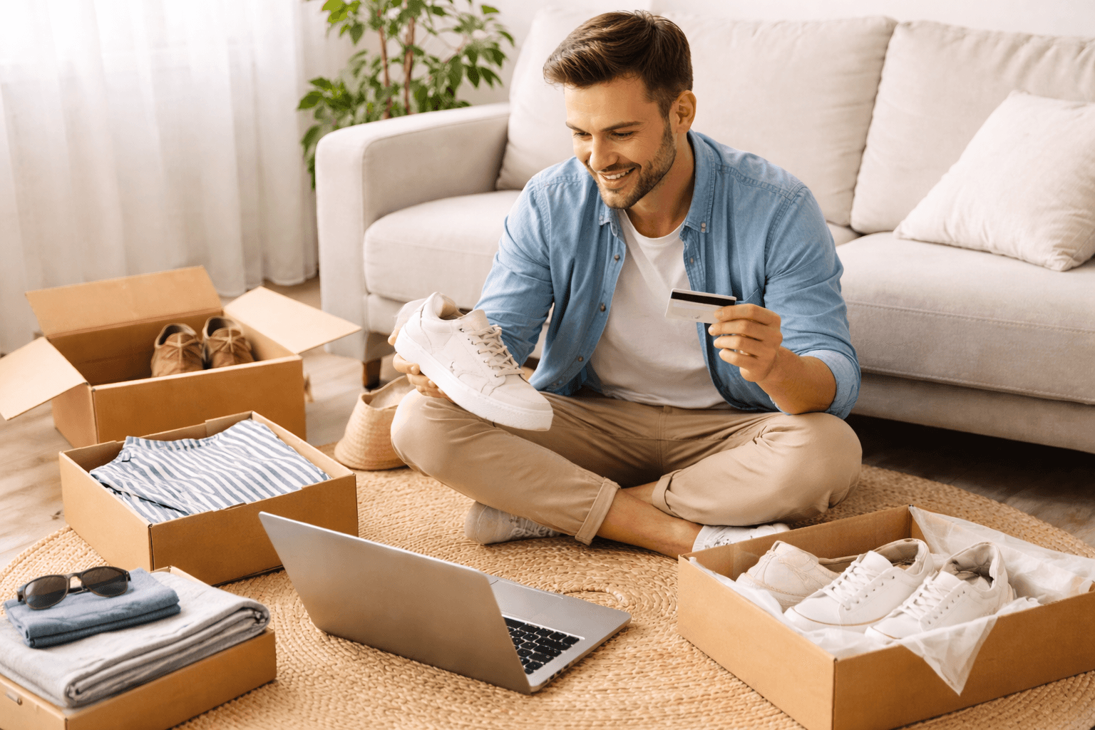 online shopping size guide man